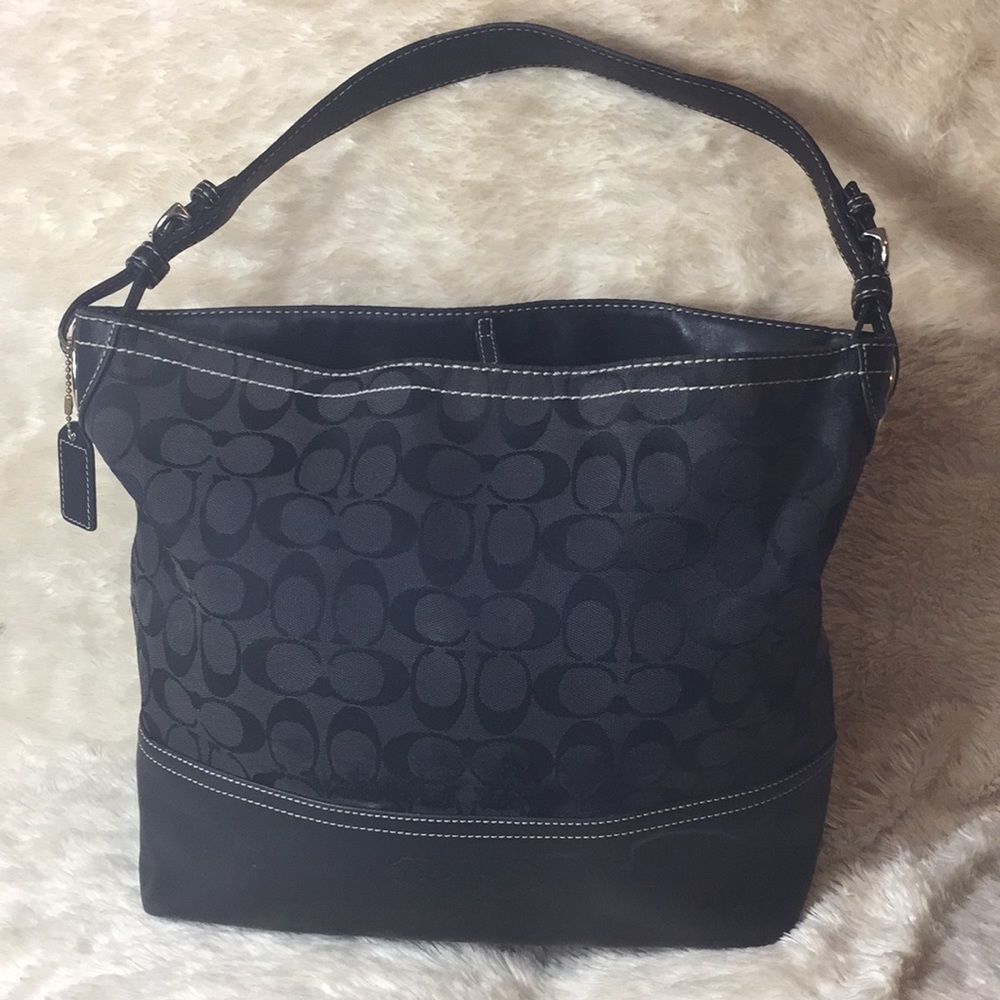 ⬇️Coach jacquard Signature shopper purse #2156